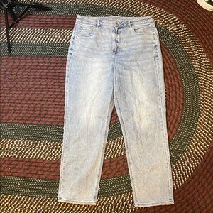 American Eagle Outfitters Straight Leg Jeans - Light Blue